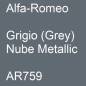 Preview: Alfa-Romeo, Grigio (Grey) Nube Metallic, AR759.